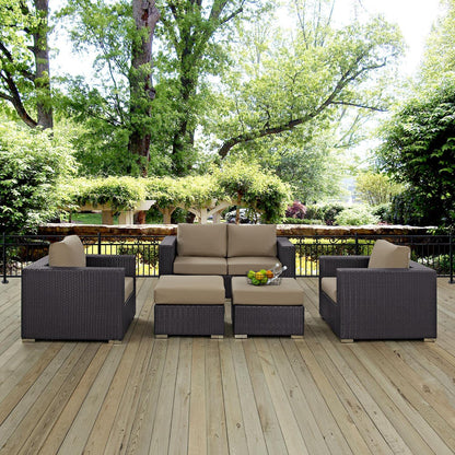 sofas | CasaFoyer Convene Outdoor Sectional Set | Durable Rattan & Aluminum Frame | Weather-Resistant Cushions | Patio Sofa, Armchairs, Ottomans | casafoyer.myshopify.com
