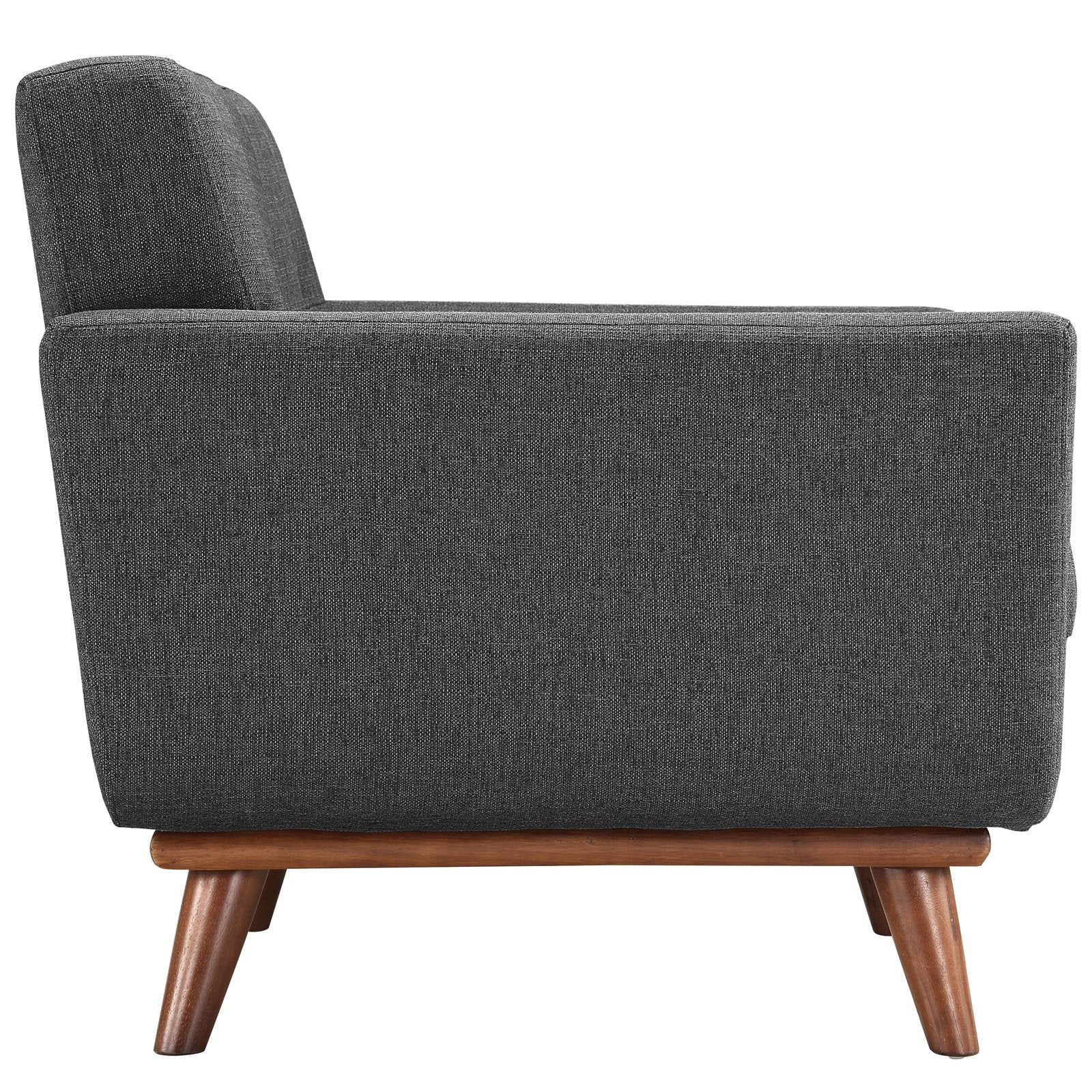 Sofa & chair Sets | Engage Armchair | Dual Cushions | Cherry Wood Legs | Set of 2 | Gray Upholstered Lounge Chair | Relaxation & Conversations | casafoyer.myshopify.com