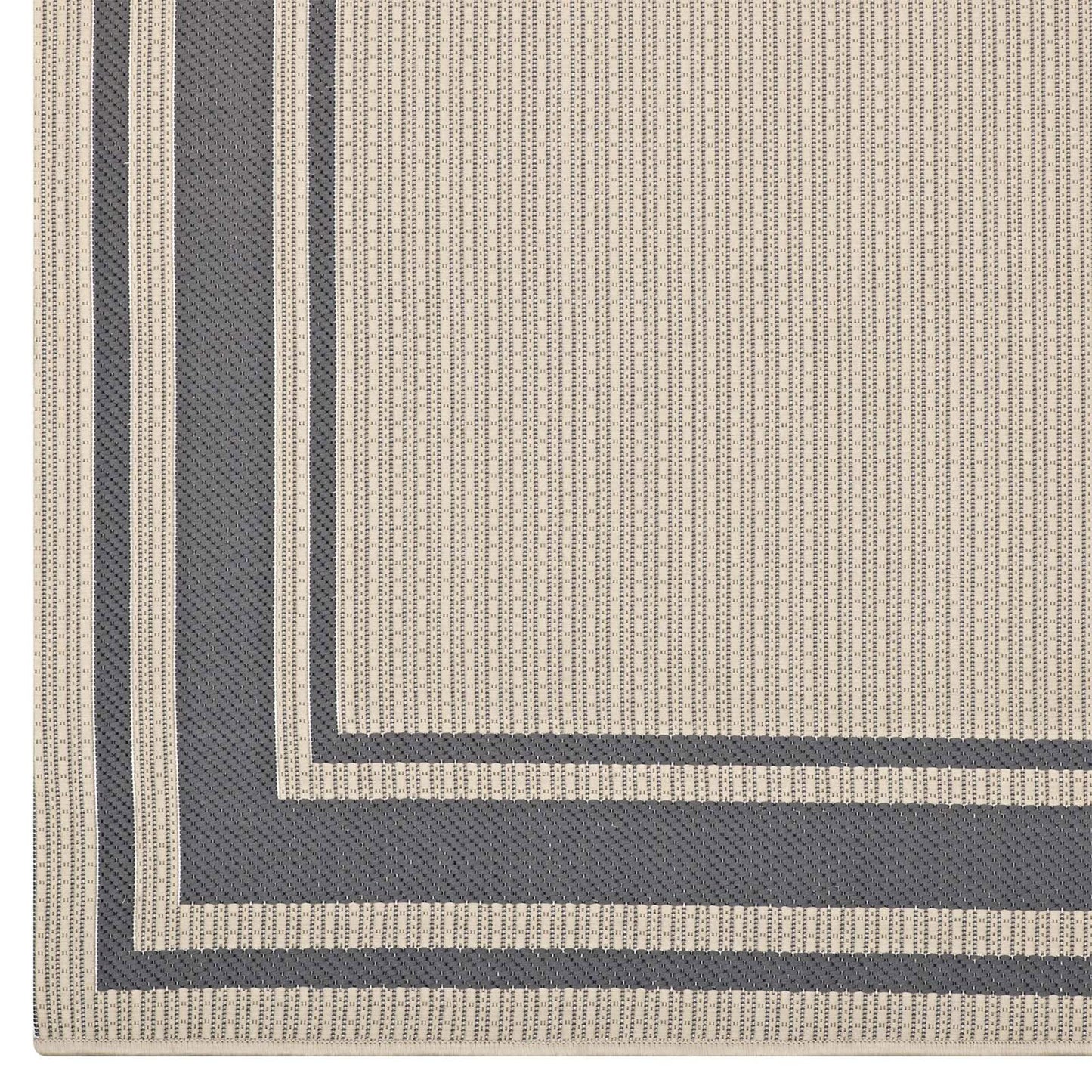 Carpet & Rugs | CasaFoyer  Rim Solid Border Borderline Indoor/Outdoor Area Rug | Durable & Soft Polypropylene | Fade & Stain Resistant | 5x8 | Gray/Beige | casafoyer.myshopify.com