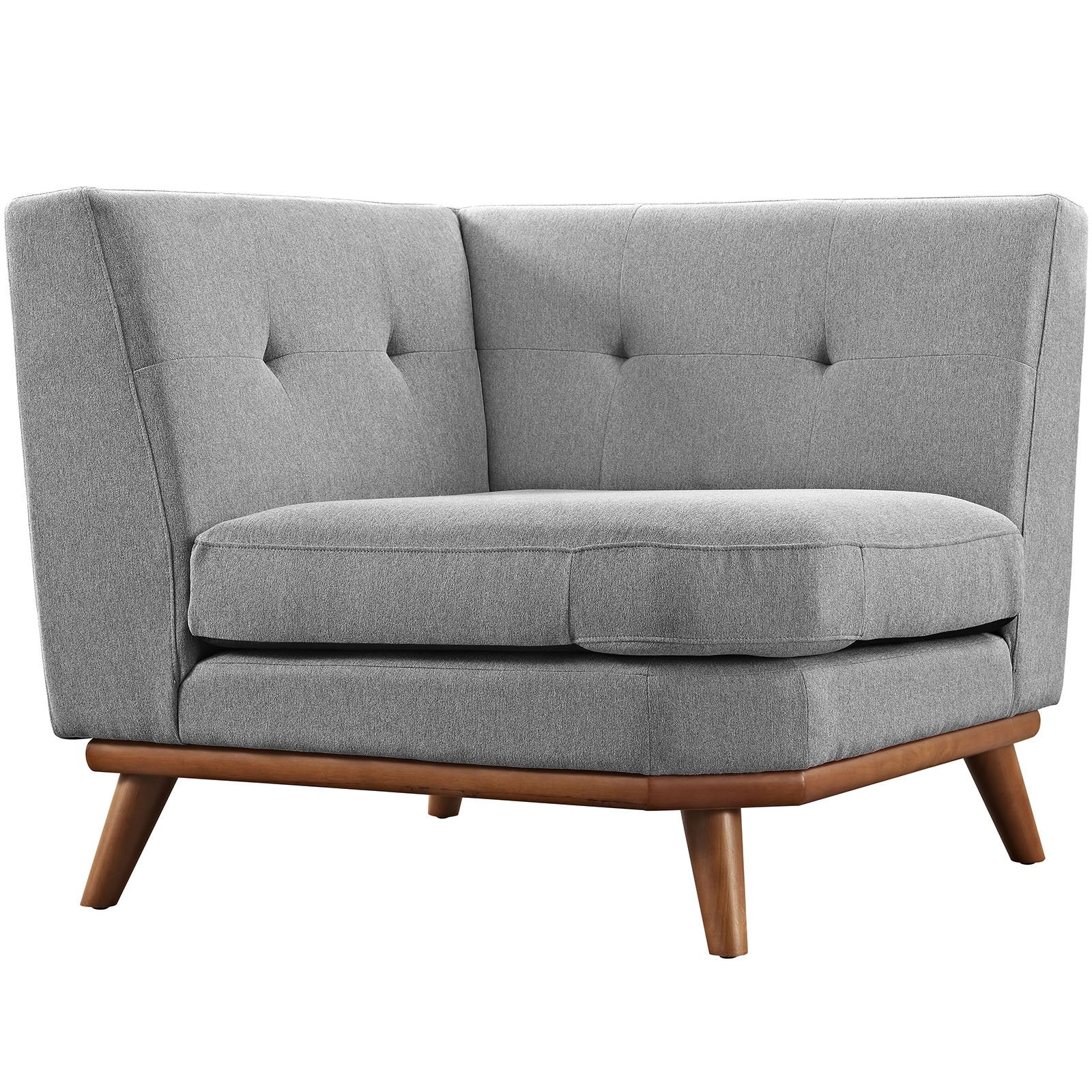 sofas | Engage Corner Piece | Plush Cushions | Elegant Design | Sturdy Frame | Lounging & Entertaining | Expectation Gray | casafoyer.myshopify.com