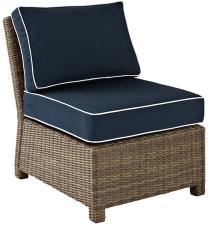 Patio Furniture Sets | CasaFoyers Bradenton Collection | Outdoor Wicker Sectional | Navy Cushions | Flexible, Durable, and Stylish Seating for Outdoor Entertainment | casafoyer.myshopify.com