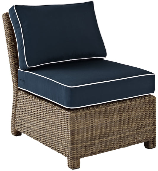 Patio Furniture Sets | CasaFoyers Bradenton Collection | Outdoor Wicker Sectional | Navy Cushions | Flexible, Durable, and Stylish Seating for Outdoor Entertainment | casafoyer.myshopify.com