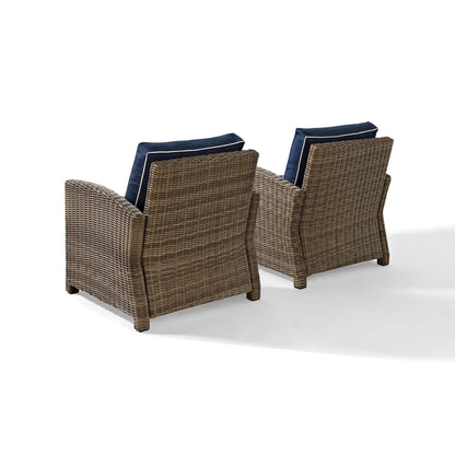 Patio Furniture Sets | CasaFoyerS BRADENTON COLLECTION | Outdoor Wicker Seating Set | 2-Piece Conversational Set | All-Weather Wicker | Sturdy Steel Frames | UV & Fade Resistant | casafoyer.myshopify.com