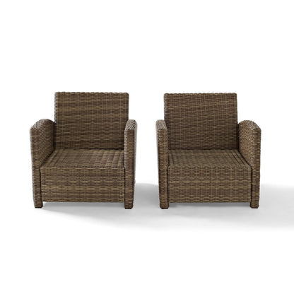 Patio Furniture Sets | CasaFoyerS BRADENTON COLLECTION | Outdoor Wicker Seating Set | 2-Piece Conversational Set | All-Weather Wicker | Sturdy Steel Frames | UV & Fade Resistant | casafoyer.myshopify.com