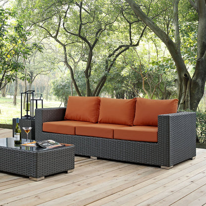 Patio Furniture Sets | Sojourn Outdoor Patio Sofa | Sturdy & Versatile Seating | Sunbrella Cushions | UV Protection | Aluminum Frame | Ideal for Patio, Backyard, Poolside | casafoyer.myshopify.com