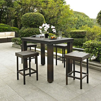 Dining Table | Palm Harbor Dining Table | All-Weather Wicker | Sturdy Steel Frame | Option to Buy Separately or as Set with Stools | casafoyer.myshopify.com