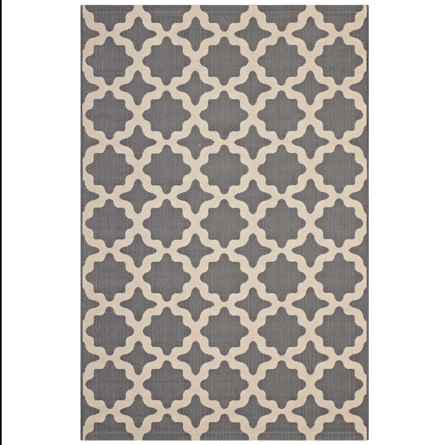 Carpet & Rugs | CasaFoyer Cerelia Moroccan Trellis Indoor/Outdoor Area Rug | Durable, Fade & Stain Resistant | 8x10 | Gray/Beige | casafoyer.myshopify.com