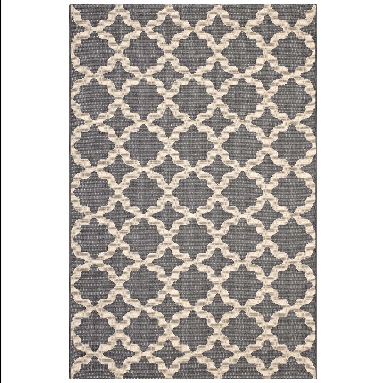 Carpet & Rugs | CasaFoyer Cerelia Moroccan Trellis Indoor/Outdoor Area Rug | Durable, Fade & Stain Resistant | 8x10 | Gray/Beige | casafoyer.myshopify.com