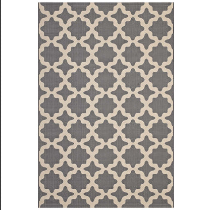 Carpet & Rugs | CasaFoyer Cerelia Moroccan Trellis Indoor/Outdoor Area Rug | Durable, Fade & Stain Resistant | 8x10 | Gray/Beige | casafoyer.myshopify.com