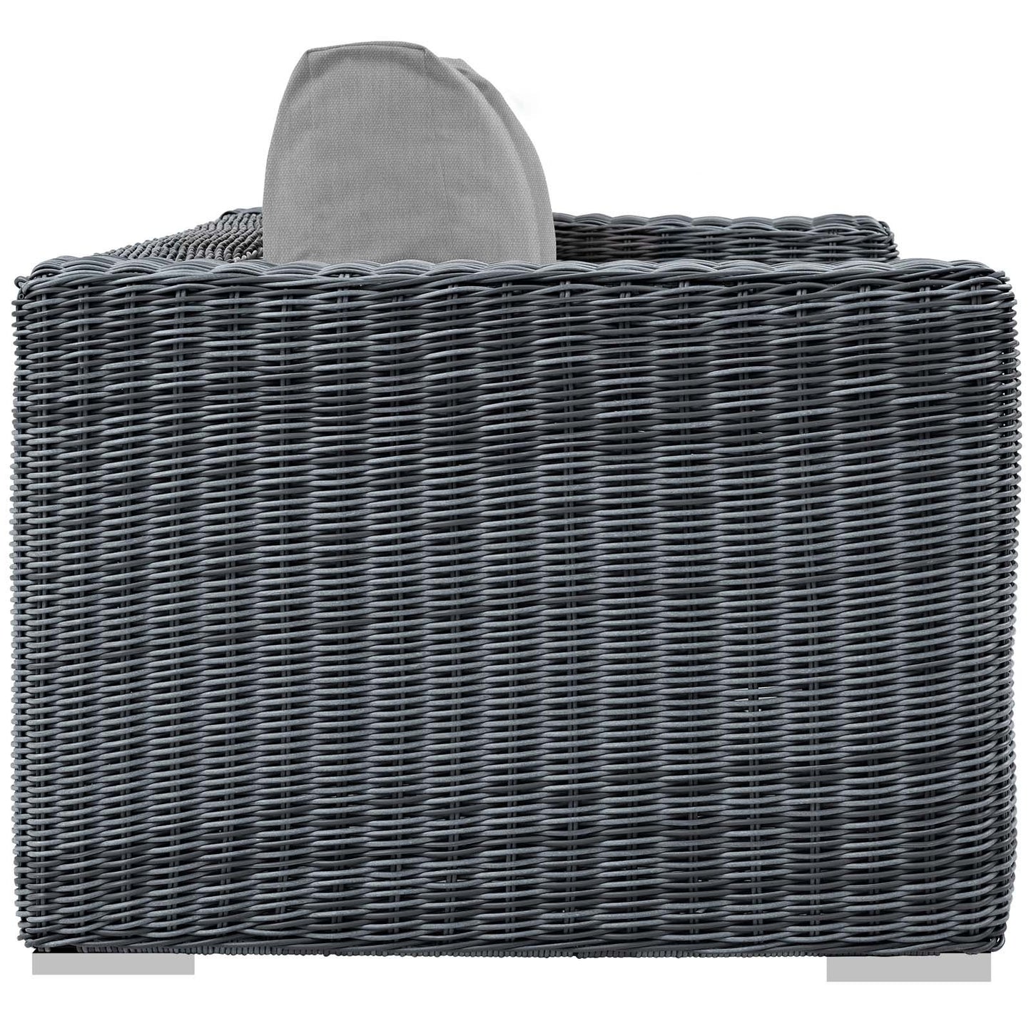 sofas | CasaFoyer Summon Outdoor Patio Loveseat | Ultimate Outdoor Luxury & Comfort | Two-Tone Rattan | Sunbrella Cushions | Aluminum Frame | Perfect for Patio, Backyard, Poolside | casafoyer.myshopify.com