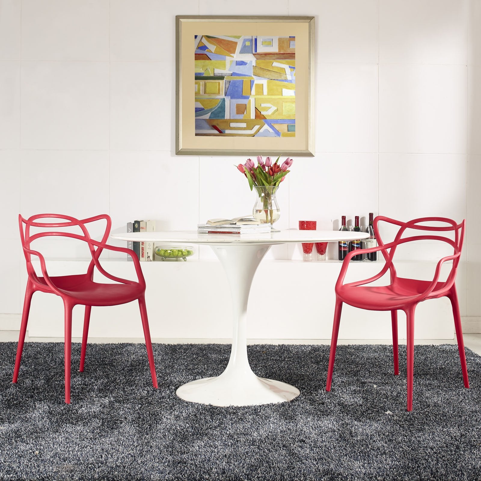 home office desk chairs | CasaFoyer Entangled Dining Chair Set of 2 | Unique Design | Molded Plastic | Fully Assembled | Easy-to-Clean Surface | Foot Caps | Authentic & Captivating | casafoyer.myshopify.com