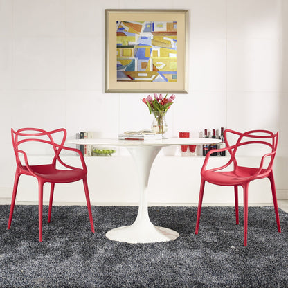 home office desk chairs | CasaFoyer Entangled Dining Chair Set of 2 | Unique Design | Molded Plastic | Fully Assembled | Easy-to-Clean Surface | Foot Caps | Authentic & Captivating | casafoyer.myshopify.com