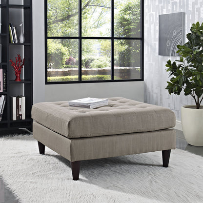 home office desk chairs | CasaFoyer Empress Regal Tufted Ottoman | Luxurious Fabric Upholstery | Solid Wood Legs | Scratch-Resistant Glides | Elegant Addition to Your Living Space | casafoyer.myshopify.com