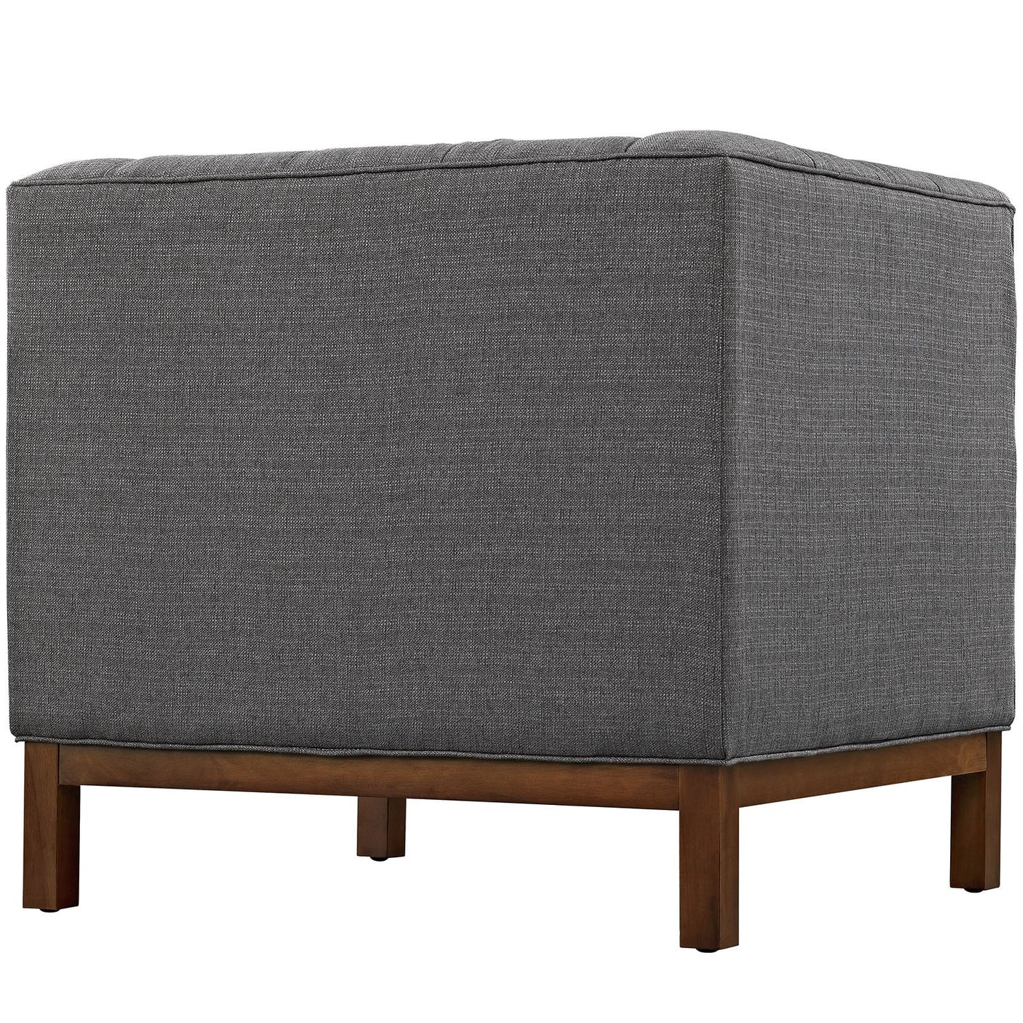home office desk chairs | CasaFoyer Panache Collection | Elegant Upholstered Armchair | Tufted Buttons | Plush Cushions | Gray | casafoyer.myshopify.com