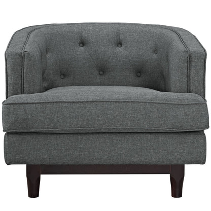 home office desk chairs | CasaFoyer Coast Armchair | Mid-Century Charm | Walnut Legs | Polyester Upholstery | Comfortable Foam Cushioning | Easy to Clean | Ideal for Modern Living | casafoyer.myshopify.com