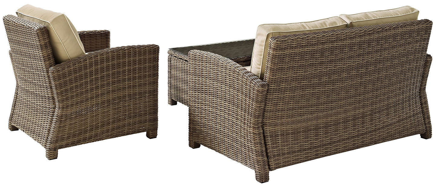 Patio Furniture Sets | CasaFoyers Bradenton Collection | All-Weather Wicker Outdoor Seating Set | Sand Cushions | Elevate your outdoor space with elegance, comfort, and durability. | casafoyer.myshopify.com
