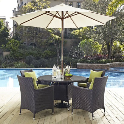 kitchen and dining room sets | CasaFoyer Marina Teak Wood Outdoor Patio Furniture Sofa Sectional Set | Luxury Design | Durable Construction | All-Weather Cushions | Includes Sofa & Armchairs | casafoyer.myshopify.com