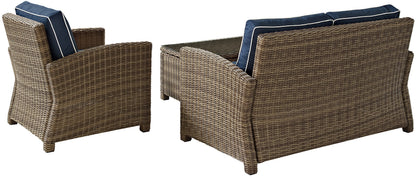 Chair | CasaFoyers Bradenton Collection | Exquisite Outdoor Wicker Seating Set | Loveseat, Arm Chair & Glass Top Table | Elegant, Durable & UV Resistant | casafoyer.myshopify.com