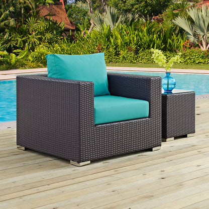 Patio Furniture Sets | Convene Outdoor Sectional Armchair | Durable Rattan & Aluminum Frame | All-Weather Cushions | Customizable Design | Ideal for Patio, Backyard, Poolside | casafoyer.myshopify.com