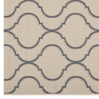area rugs | CasaFoyer Linza Wave Abstract Trellis Indoor/Outdoor Area Rug | Durable Polypropylene | Fade & Stain Resistant | Rubber Bottom | 8x10 | Beige/Gray | casafoyer.myshopify.com