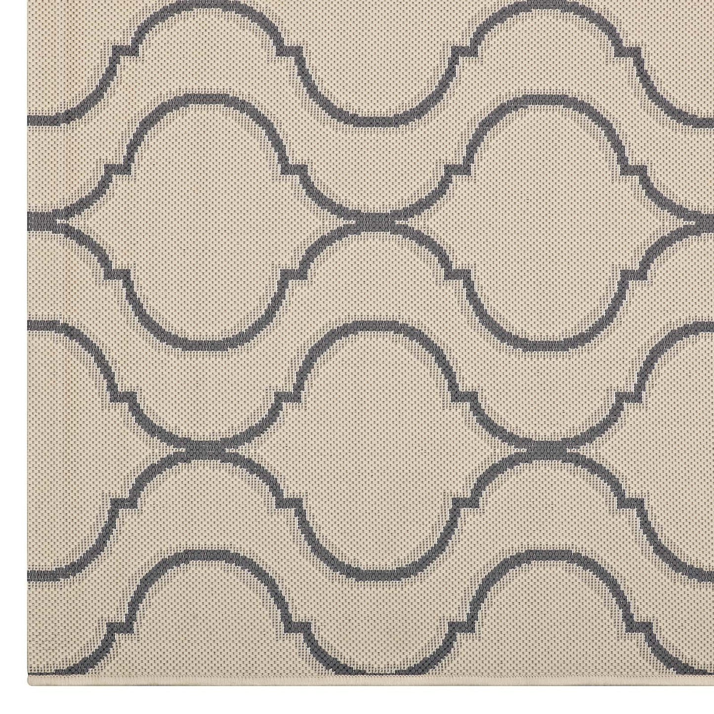 Carpet & Rugs | CasaFoyer Linza Wave Abstract Trellis 5x8 Indoor/Outdoor Area Rug | Durable, Fade & Stain Resistant | Beige/Gray | casafoyer.myshopify.com