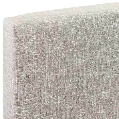 Bed | CasaFoyer Claire King and Cali/California King Headboard | Luxurious Upholstered Linen Fabric | Adjustable Height | Beige | casafoyer.myshopify.com