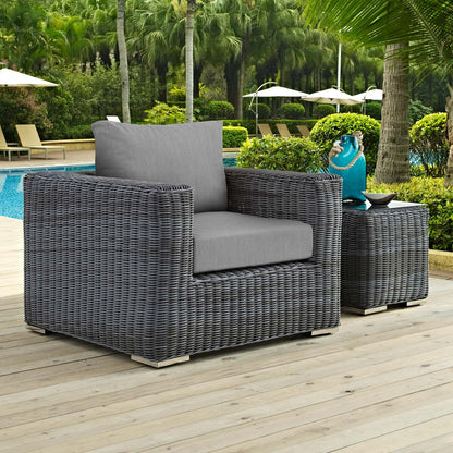 patio bistro sets | CasaFoyer Summon Outdoor Patio Arm Chair | Luxurious Comfort | Top-Notch Quality | Sunbrella Fabric | UV Protection | Sturdy Aluminum Frame | Perfect for Patio, Backyard, Poolside | Must-Have for Outdoor Enthusiasts | casafoyer.myshopify.com