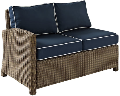Patio Furniture Sets | CasaFoyers Bradenton Collection | Modular Outdoor Wicker Sectional | Navy Cushions | Stylish, Durable, Expandable | Ultimate Outdoor Relaxation | casafoyer.myshopify.com