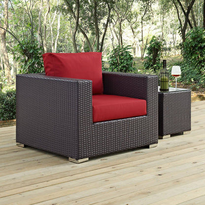 Patio Furniture Sets | Convene Outdoor Sectional Armchair | Durable Rattan & Aluminum Frame | Weather-Resistant Cushions | Enhance Your Outdoor Space | casafoyer.myshopify.com