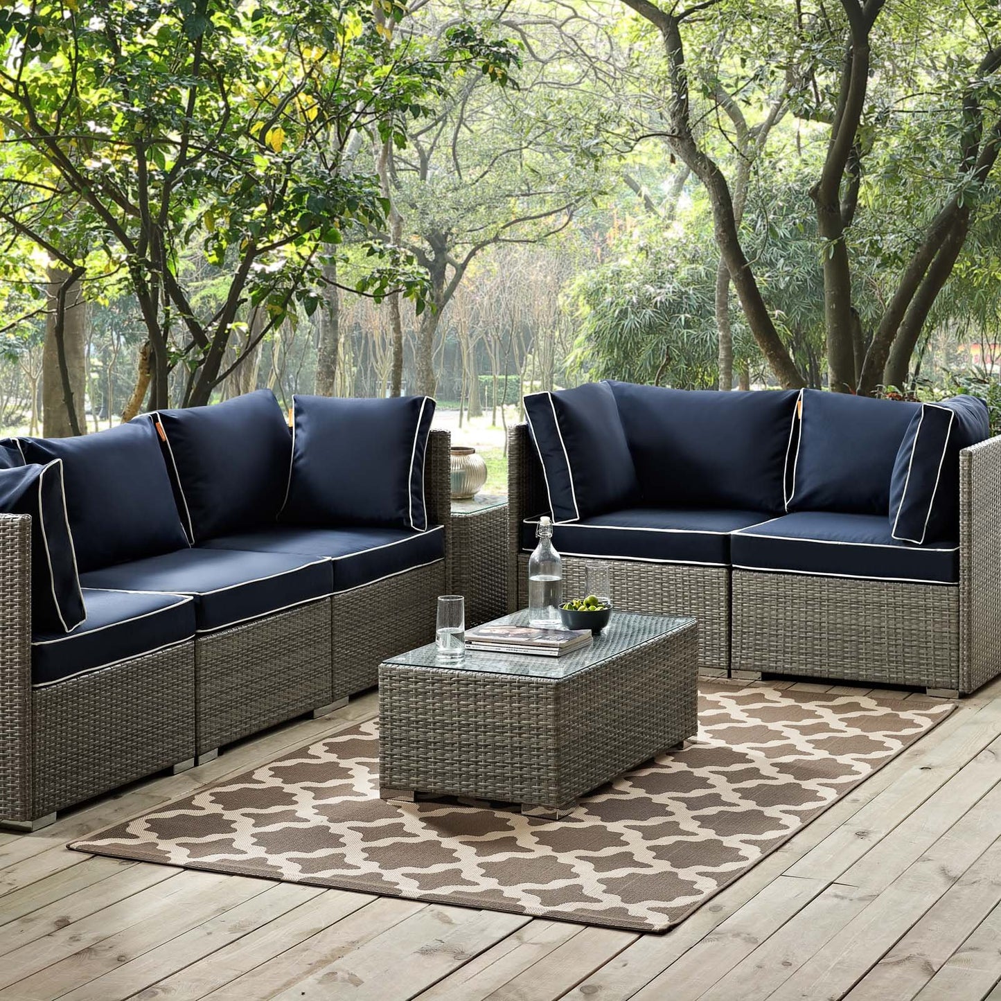 Carpet & Rugs | CasaFoyer Cerelia Moroccan Trellis 8x10 Indoor/Outdoor Area Rug | Durable, Soft, Fade-Resistant | Easy to Clean | Light & Dark Beige | casafoyer.myshopify.com
