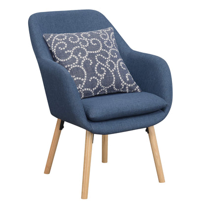 TABLE | CasaFoyer Take a Seat Charlotte Accent Chair | Solid Red Oak Legs | Linen Fabric Seat | Stylish & Comfortable | casafoyer.myshopify.com