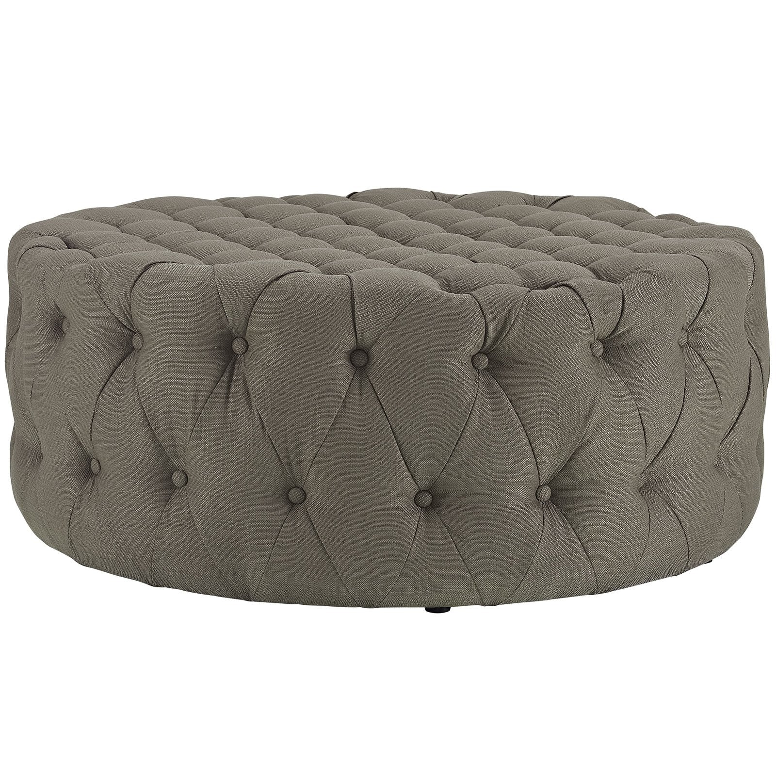 ottomans | CasaFoyer Amour Round Ottoman | Elegant Tufted Design | Comfortable & Durable | Perfect for Home or Office | Includes One Ottoman | casafoyer.myshopify.com