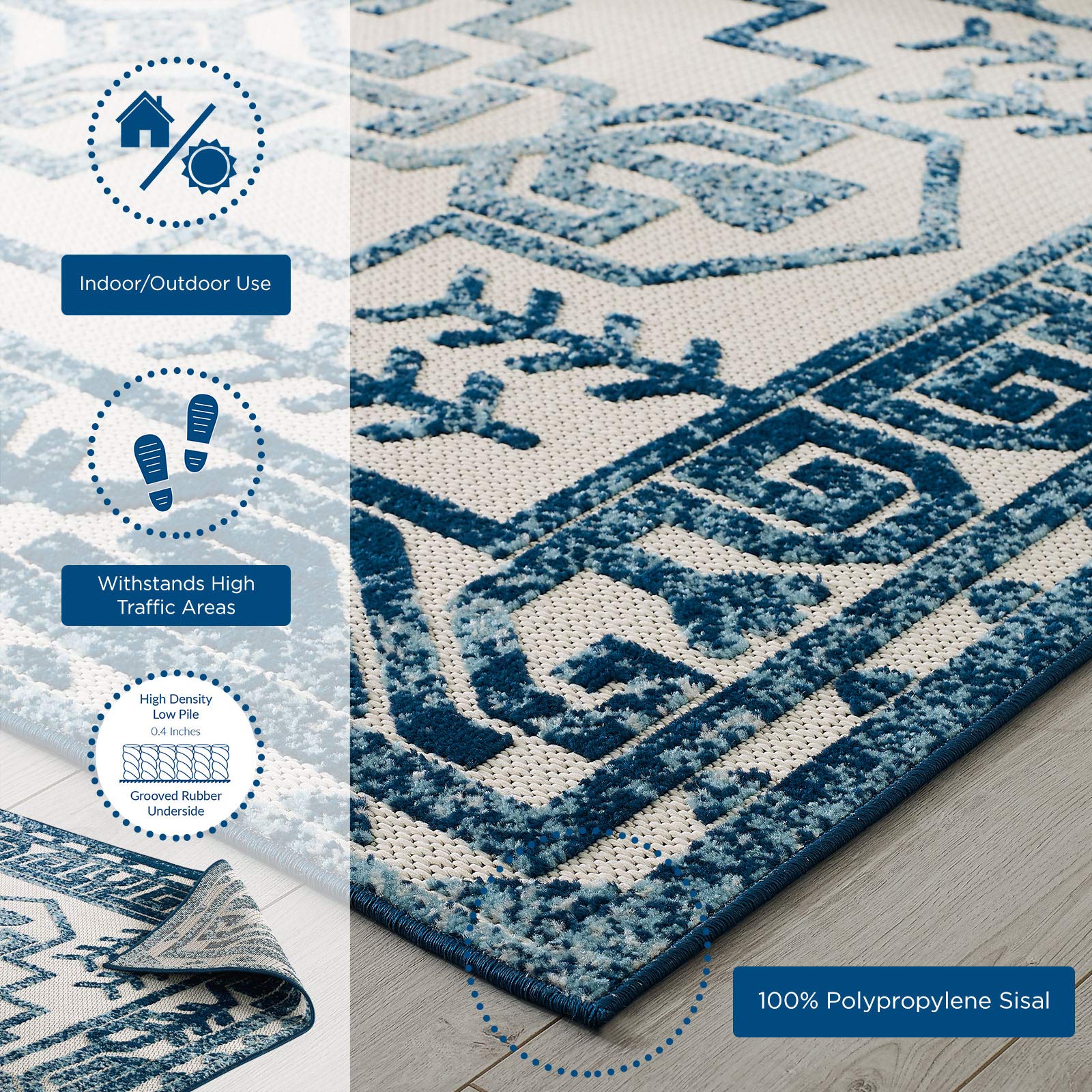 area rugs | CasaFoyer Reflect Nyssa Distressed Geometric Southwestern Aztec 8x10 Indoor/Outdoor Area Rug | Stylish, Durable, Pet-Friendly | casafoyer.myshopify.com