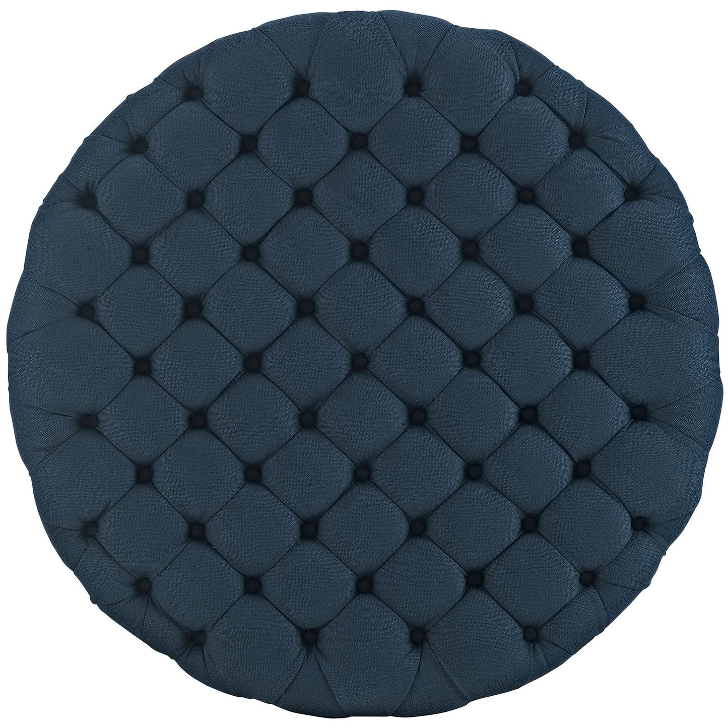 ottomans | CasaFoyer Amour Round Ottoman | Stylish, Chic, Tufted Design | Perfect for Home or Office | Azure | casafoyer.myshopify.com