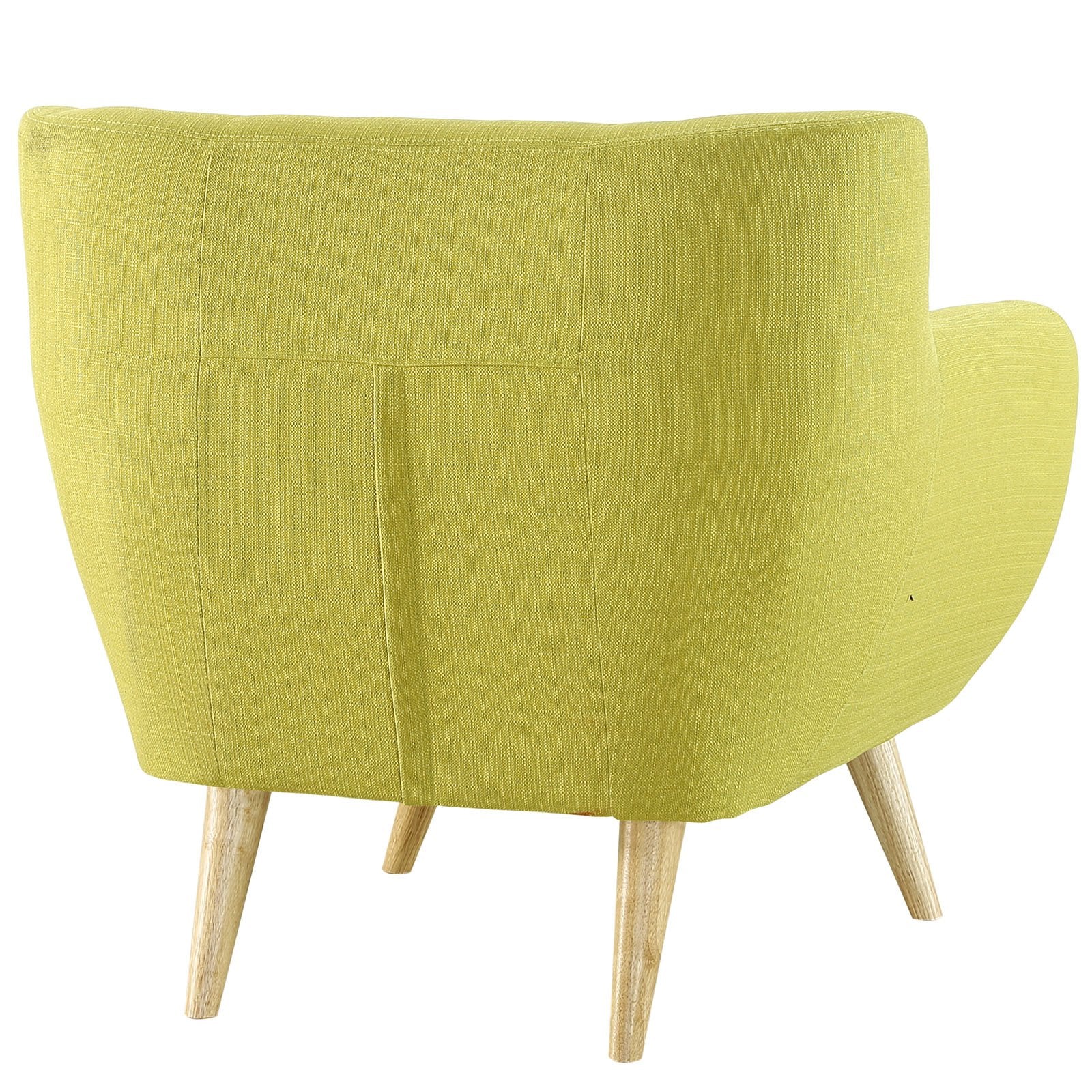 home office desk chairs | CasaFoyer Wholesale | Plush Dual Cushion Organic Armchair | Natural Wood Legs | Modern Stylish Upholstered Fabric | Comfortable Living Room Lounge Area | Wheatgrass | casafoyer.myshopify.com