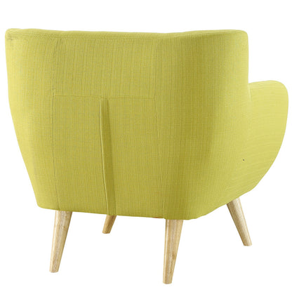 home office desk chairs | CasaFoyer Wholesale | Plush Dual Cushion Organic Armchair | Natural Wood Legs | Modern Stylish Upholstered Fabric | Comfortable Living Room Lounge Area | Wheatgrass | casafoyer.myshopify.com