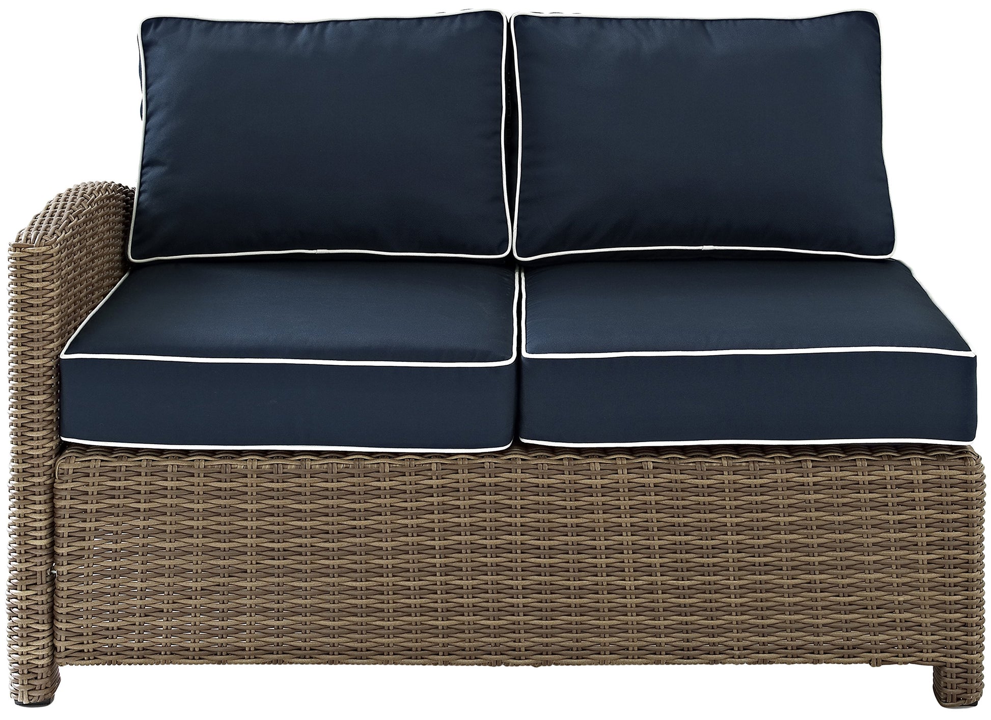 Patio Furniture Sets | CasaFoyers Bradenton Collection | Modular Outdoor Wicker Sectional | Navy Cushions | Stylish, Durable, Expandable | Ultimate Outdoor Relaxation | casafoyer.myshopify.com