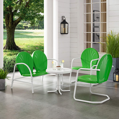 Patio Furniture Sets | Griffith Metal Outdoor Furniture Set | Nostalgic Charm, Durable & Stylish | Loveseat, 2 Chairs & Side Table | Ultimate Relaxation | casafoyer.myshopify.com
