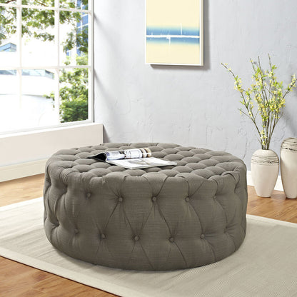 ottomans | CasaFoyer Amour Round Ottoman | Elegant Tufted Design | Comfortable & Durable | Perfect for Home or Office | Includes One Ottoman | casafoyer.myshopify.com