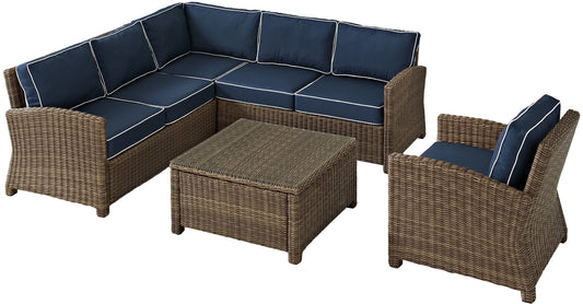 Patio Furniture Sets | CasaFoyers Bradenton Collection | All-Weather Wicker Sectional for Outdoor Entertaining | Customizable, UV Resistant, Durable | casafoyer.myshopify.com