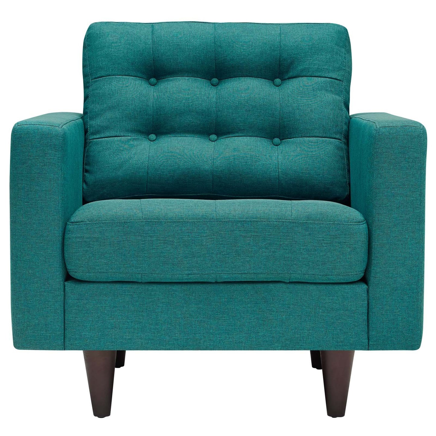 ottomans | CasaFoyer Empress Upholstered Armchair | Elegant Design | Tufted Buttons | Luxurious Cushions | Teal | casafoyer.myshopify.com