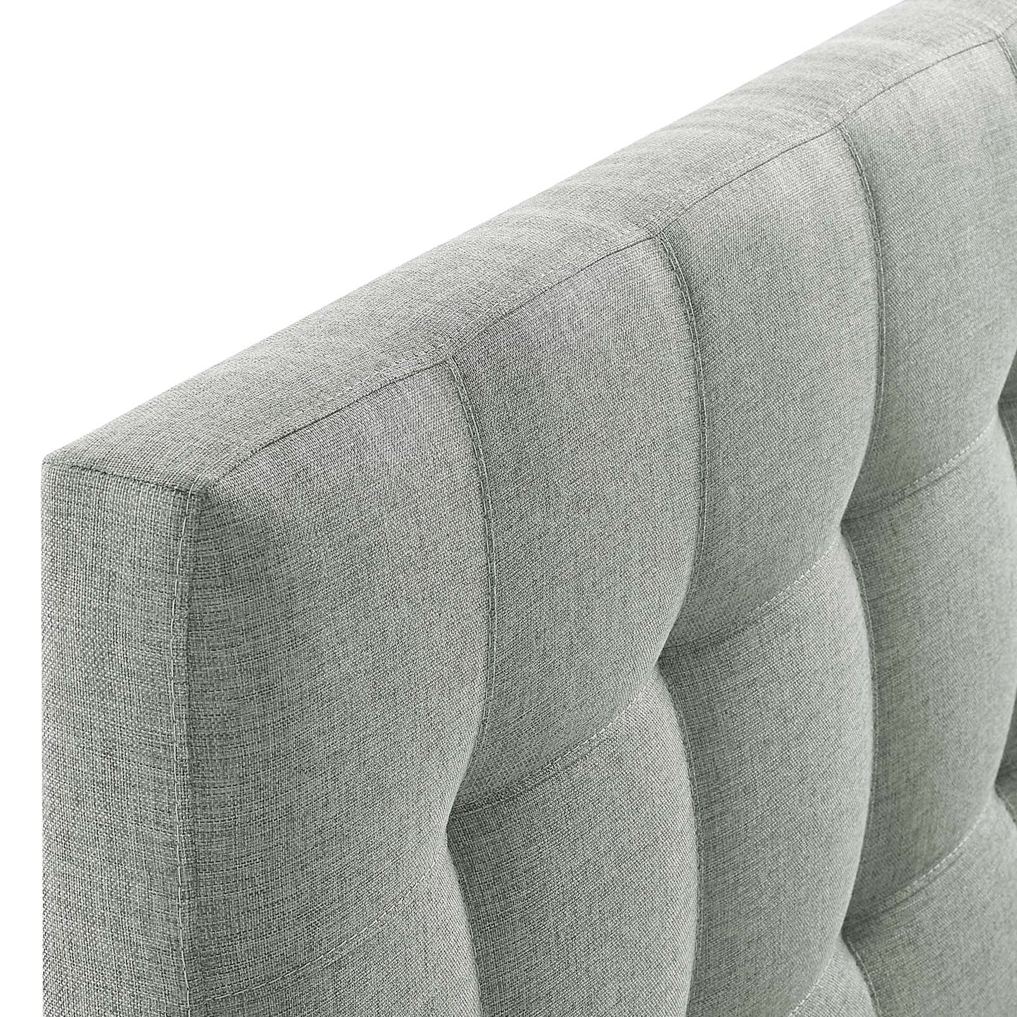 headboards | CasaFoyer  Lily King Upholstered Linen Fabric Tufted Headboard | Elegant Design | Durable Construction | Gray | casafoyer.myshopify.com