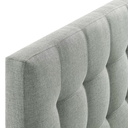 headboards | CasaFoyer  Lily Full Upholstered Linen Fabric Tufted Headboard | Elegant & Durable Gray | Complete Bedroom Decor Solution | casafoyer.myshopify.com