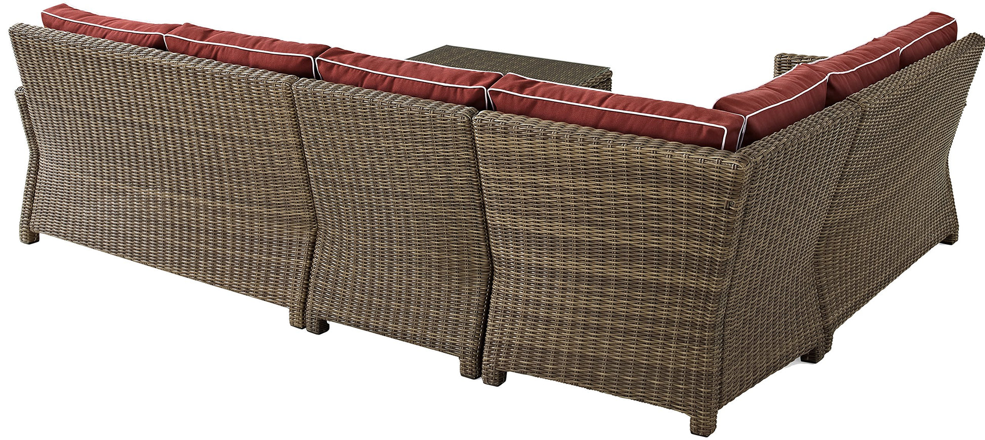 Patio Furniture Sets | CasaFoyers Bradenton Collection | All-Weather Wicker Sectional | Customizable Outdoor Seating Set | UV-Resistant Cushions | Glass Top Coffee Table | casafoyer.myshopify.com