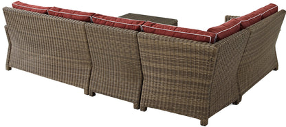 Patio Furniture Sets | CasaFoyers Bradenton Collection | All-Weather Wicker Sectional | Customizable Outdoor Seating Set | UV-Resistant Cushions | Glass Top Coffee Table | casafoyer.myshopify.com