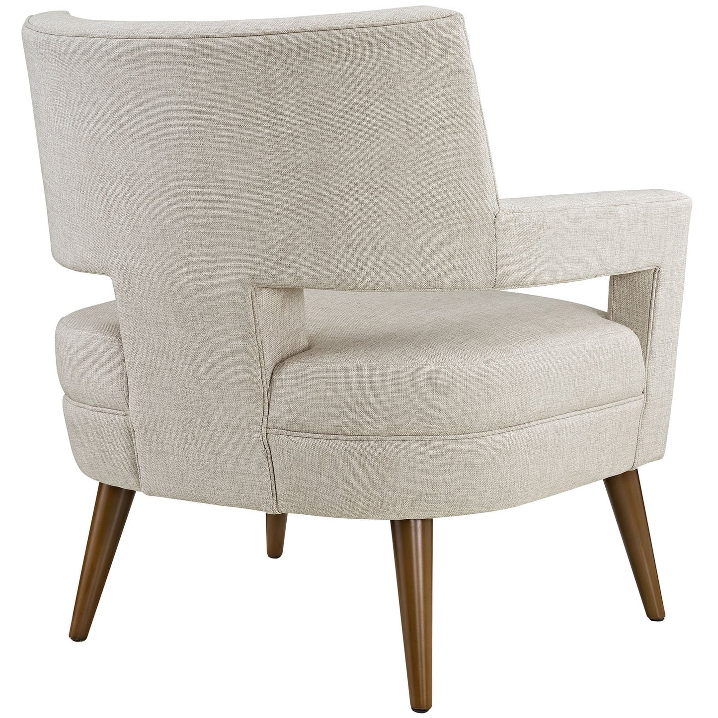 home office desk chairs | CasaFoyer Sheer Armchair | Mid-Century Modern Design | Soft Polyester Upholstery | Button Tufting | Cherry-Stained Wood Legs | 440 lbs Weight Capacity | casafoyer.myshopify.com