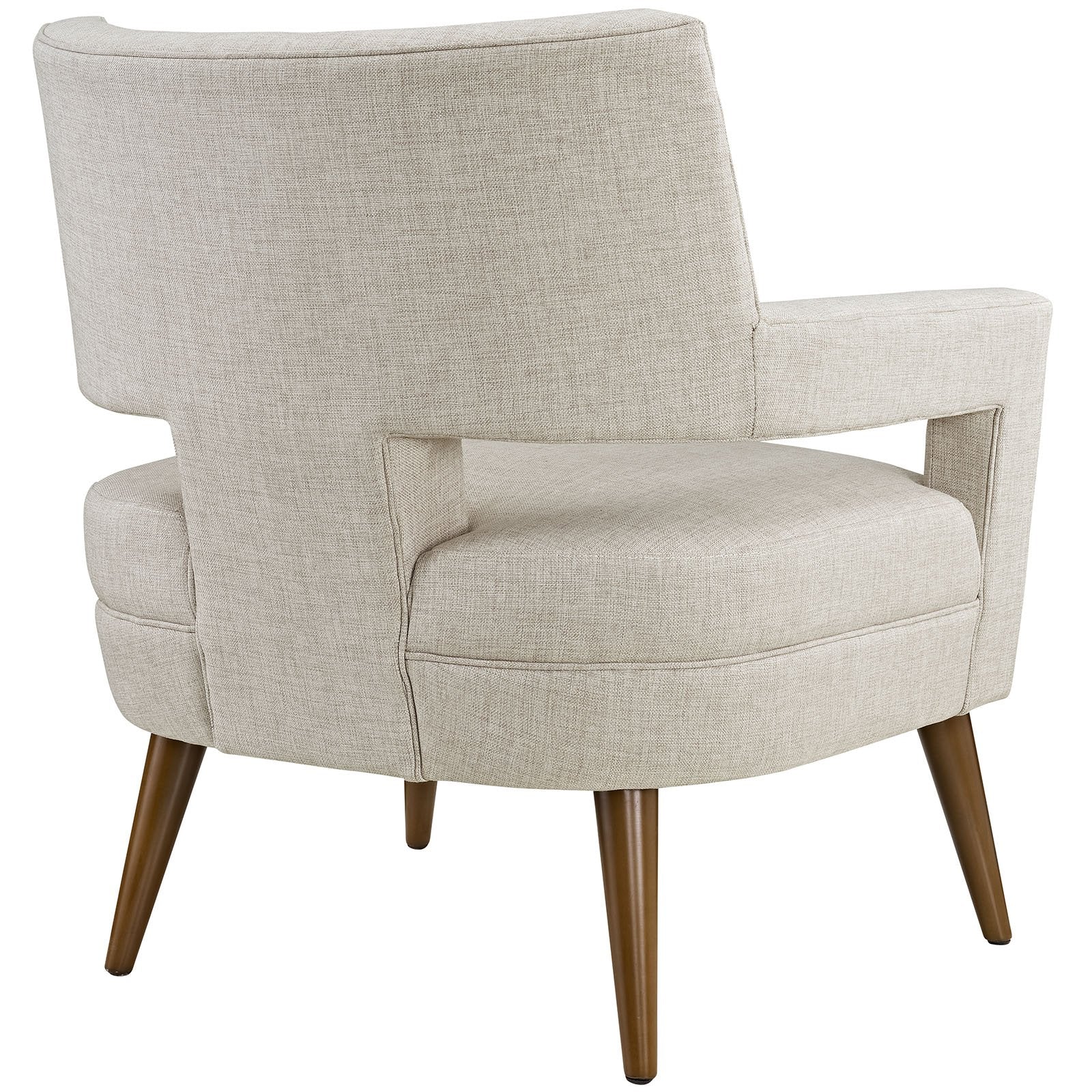 home office desk chairs | CasaFoyer Sheer Armchair | Mid-Century Modern Design | Soft Polyester Upholstery | Button Tufting | Cherry-Stained Wood Legs | 440 lbs Weight Capacity | casafoyer.myshopify.com
