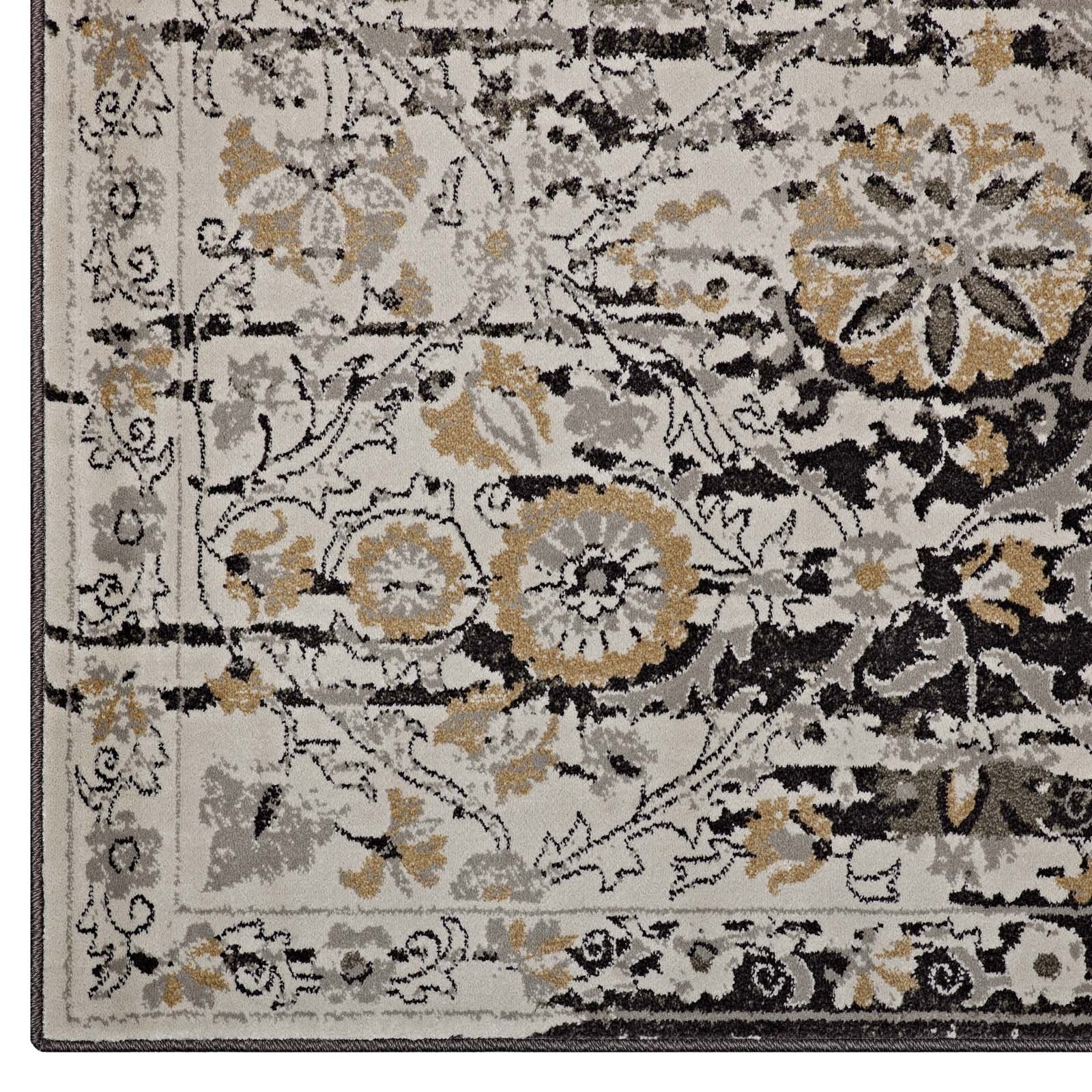 Carpet & Rugs | CasaFoyer Ganesa Distressed Diamond Floral Lattice Area Rug | Durable | Elegant Design | 8x10 | Stain-Resistant | Easy to Maintain | Ideal for High Traffic Areas | Multiple Room Use | casafoyer.myshopify.com