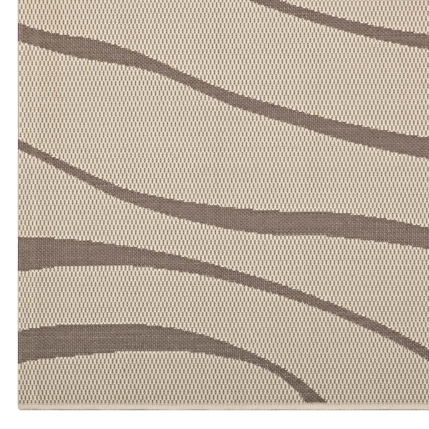 Carpet & Rugs | CasaFoyer Surge Swirl Abstract Indoor/Outdoor Area Rug | Durable Polypropylene | Fade & Stain Resistant | Low Pile Weave | 5x8 Size | Light & Dark Beige | casafoyer.myshopify.com