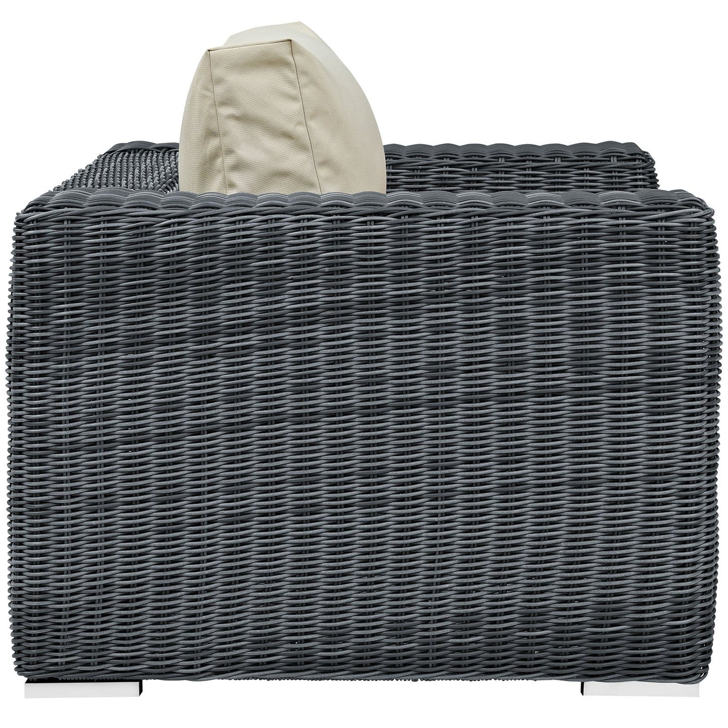patio bistro sets | CasaFoyer Summon Outdoor Patio Arm Chair | Two-Tone Rattan | Sunbrella Cushions | Sturdy Aluminum Frame | Ultimate Outdoor Comfort | casafoyer.myshopify.com
